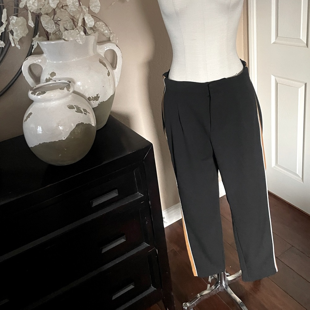 Zara Athleisure pants with side stripe